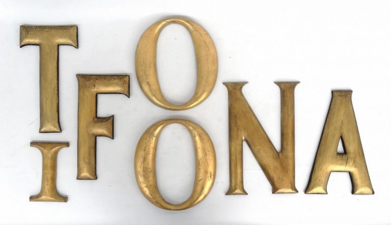 Wooden letters