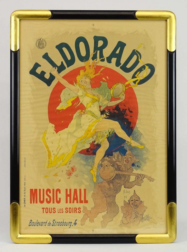 Poster: "ELDORADO MUSIC HALL / TOUS LES SOIRS" (IMPR. CHAIX...Paris)