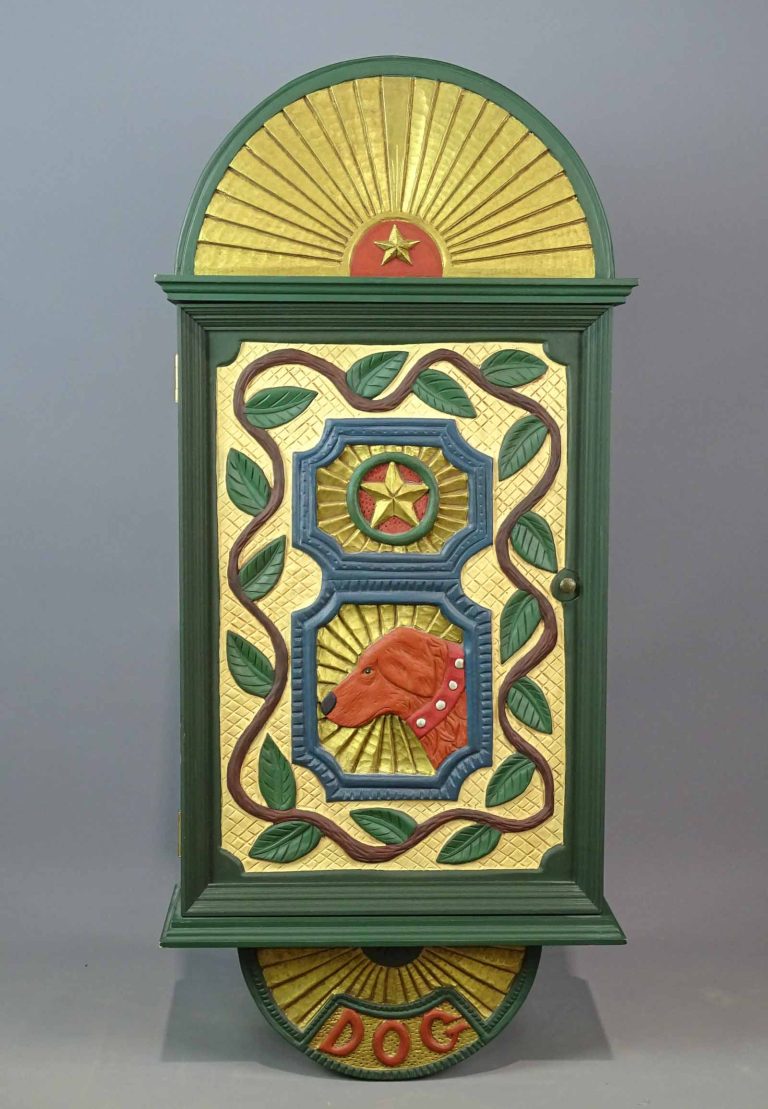 Stephen Huneck Carved Cabinet