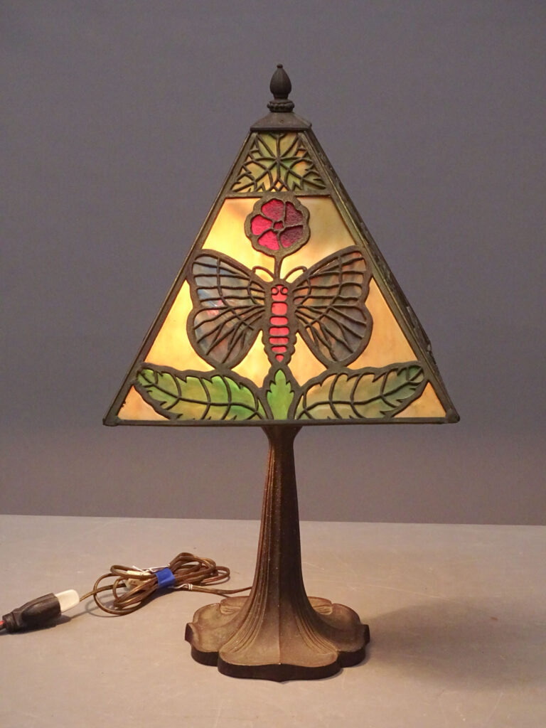 c. 1920's table lamp, cast Bradley & Hubbard