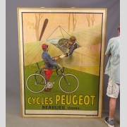 19th c. French poster "CYCLES PEUGEOT / BEAULIEU, (DOUBS)" 19th c. French poster "CYCLES PEUGEOT / BEAULIEU, (DOUBS)"