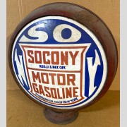 Socony Motor Gasoline gas pump globe Socony Motor Gasoline gas pump globe